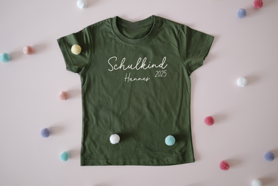 Schulkind Shirt mit Name & Jahreszahl