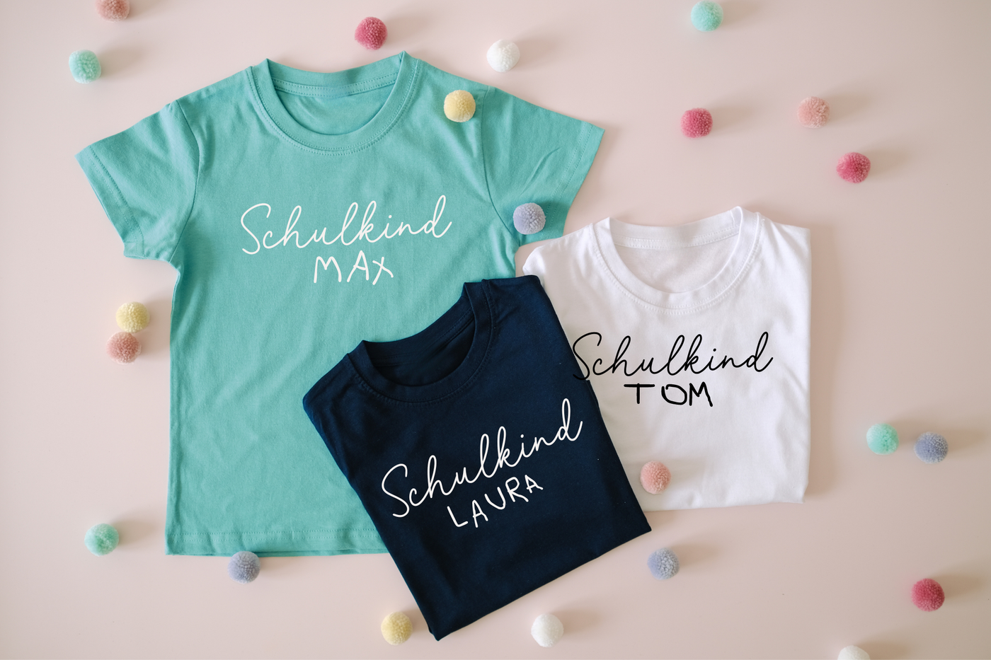 Schulkind Shirt mit selbstgeschriebenem Namen