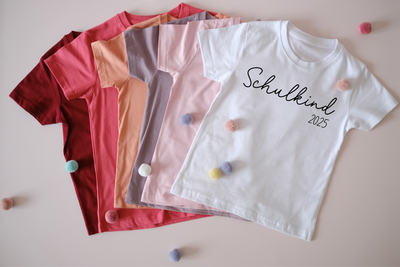 Schulkind Shirt mit Name & Jahreszahl