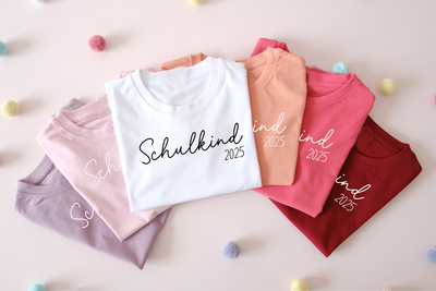 Schulkind Shirt mit Name & Jahreszahl