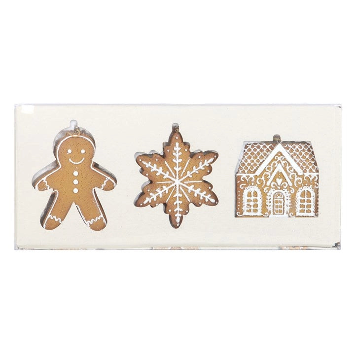 Christbaumanhänger "Lebkuchen" - 3er-Set