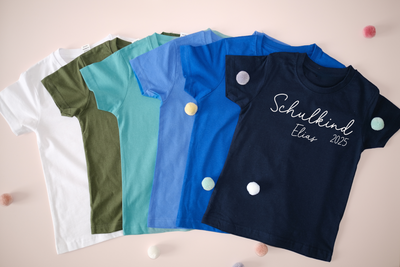 Schulkind Shirt mit Name & Jahreszahl