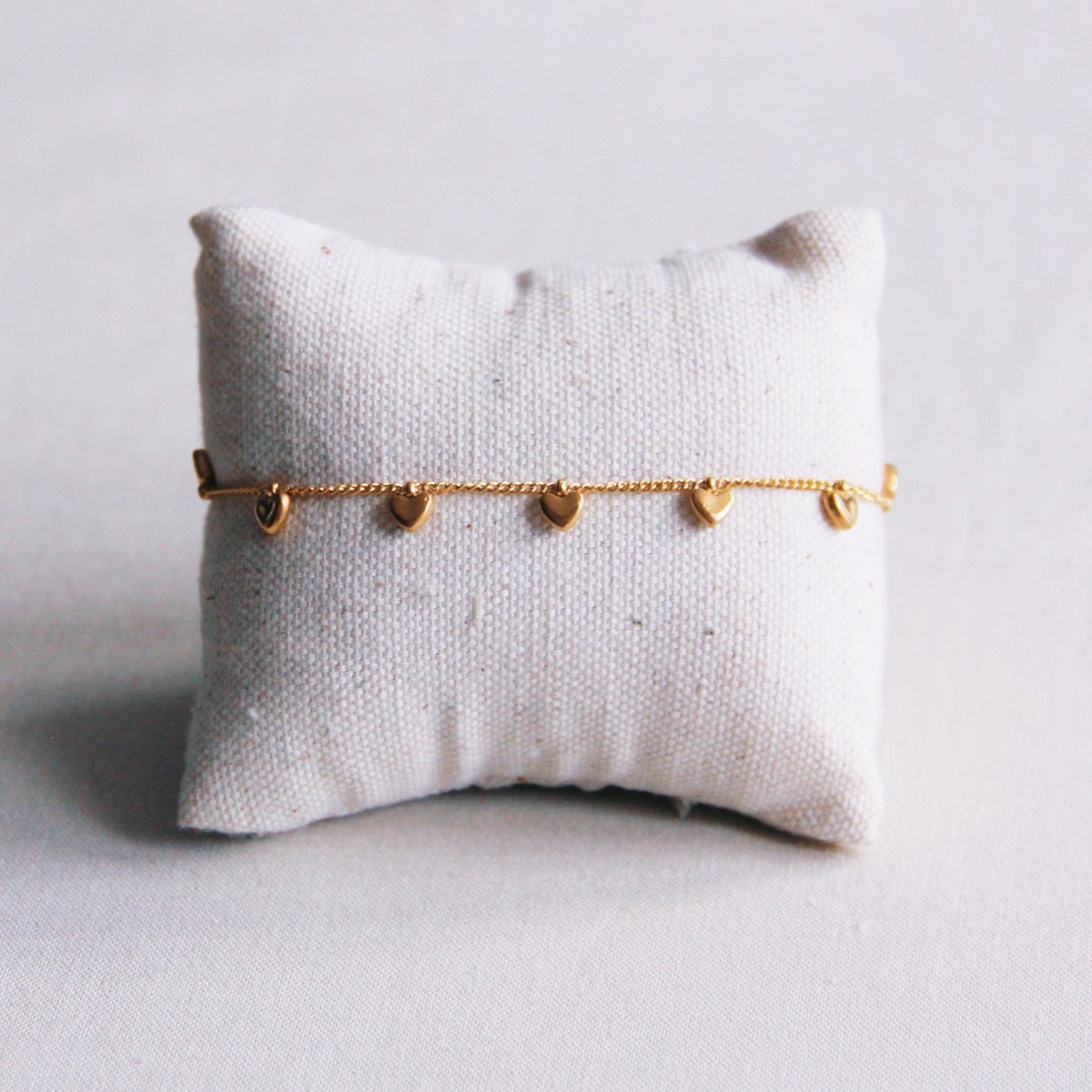 Armband Herzen - gold