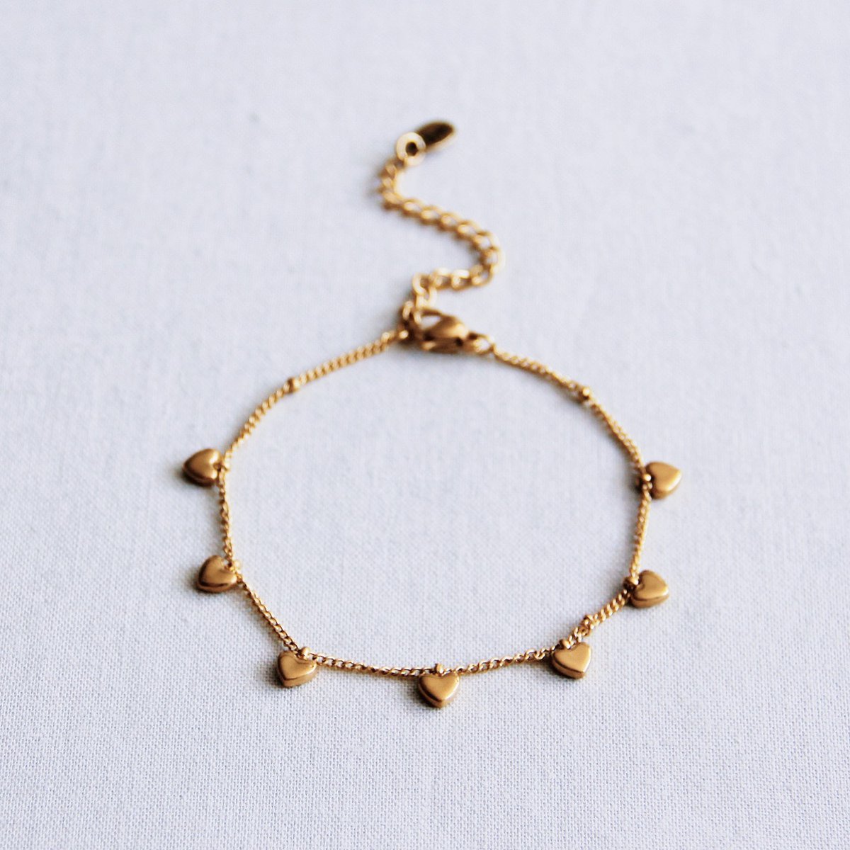 Armband Herzen - gold