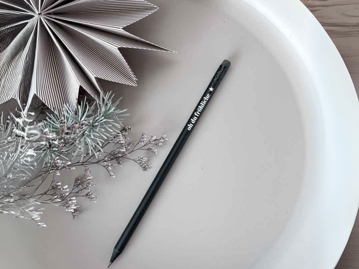 Bleistift schwarz "Oh du fröhliche"