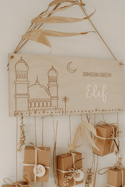 Ramadan-Kalender mit 3D-Name
