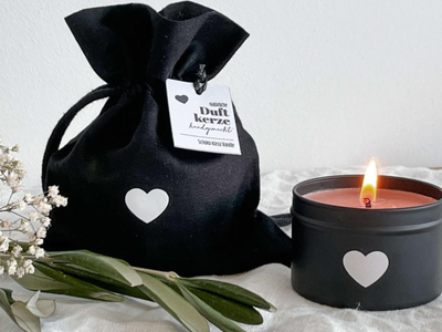 Duftkerze "Herzstück" in Geschenkverpackung