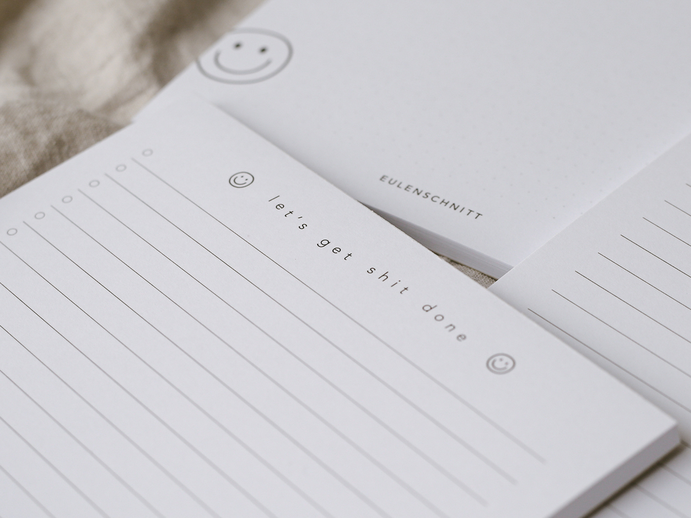 Notizblock "Let´s get shit done"