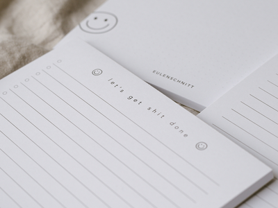 Notizblock "Let´s get shit done"