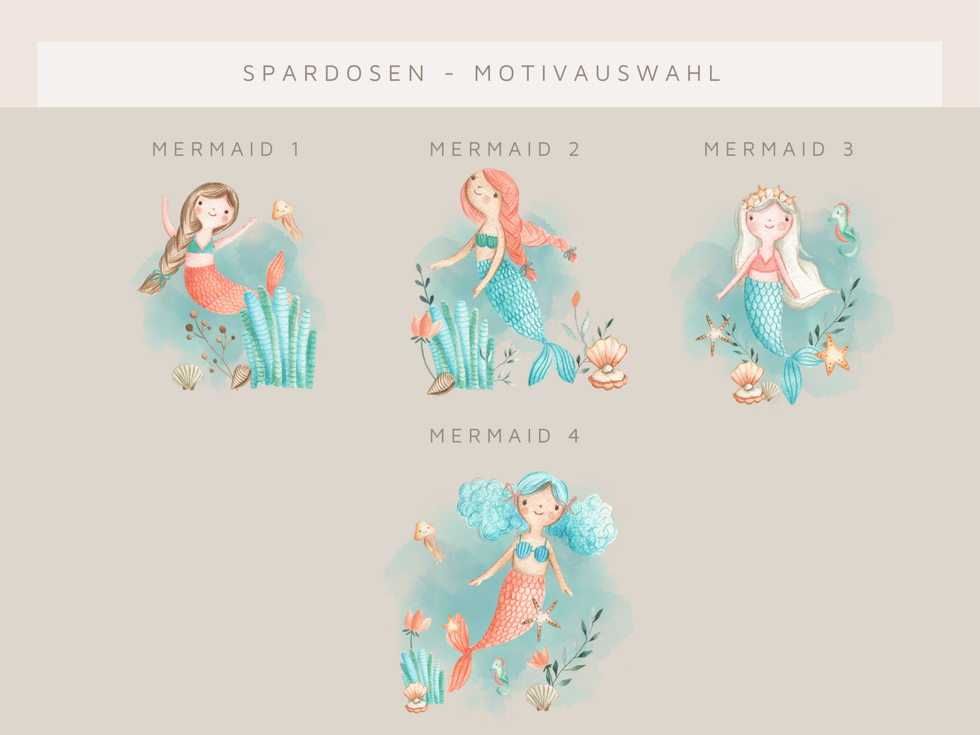 Spardose "Mermaid"