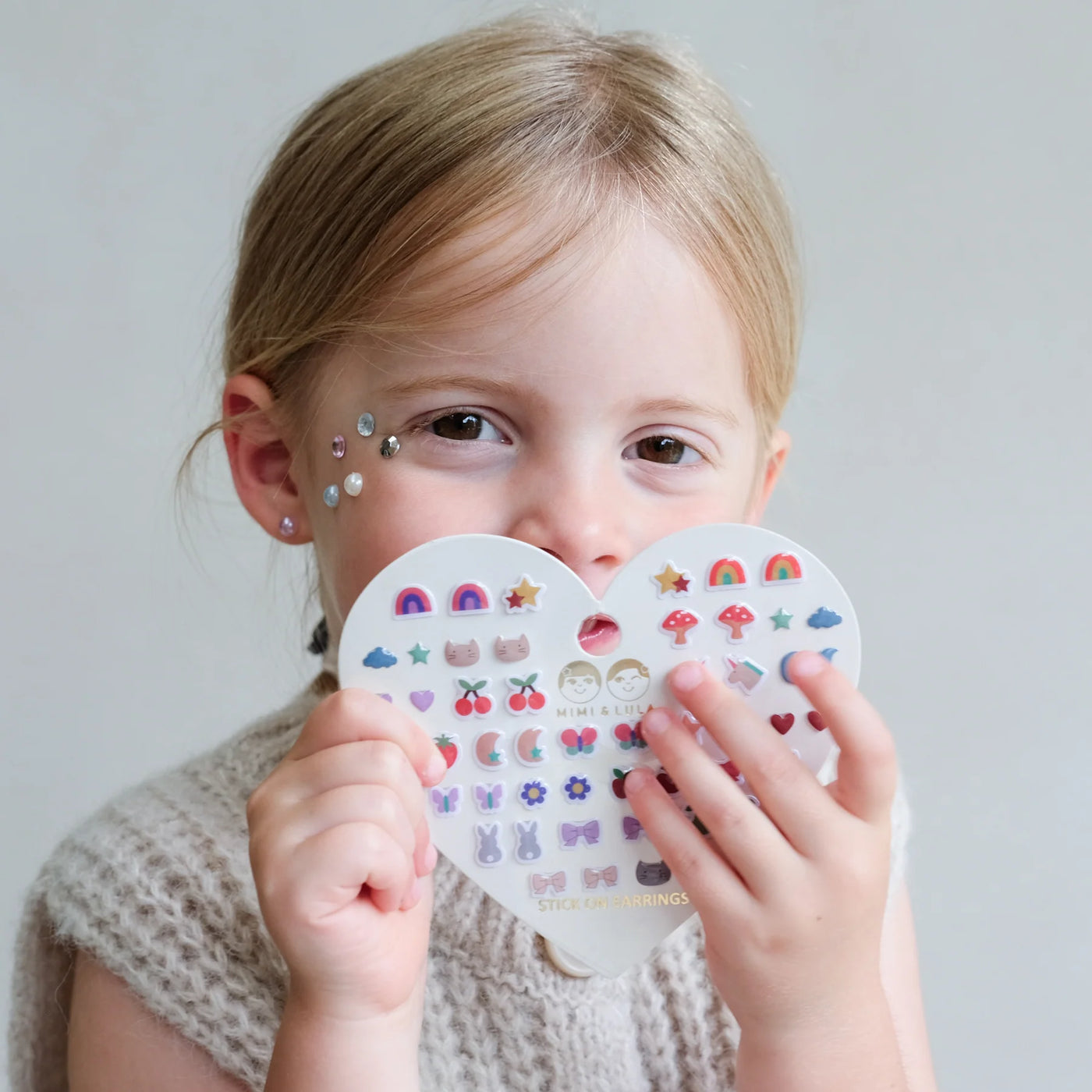 Klebesticker Ohrringe | bunte Motive