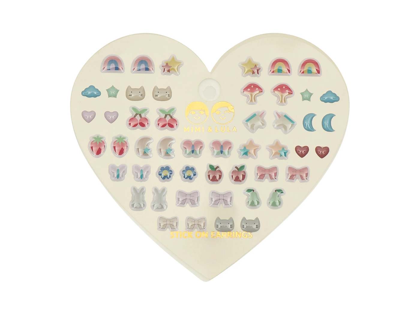 Klebesticker Ohrringe | bunte Motive