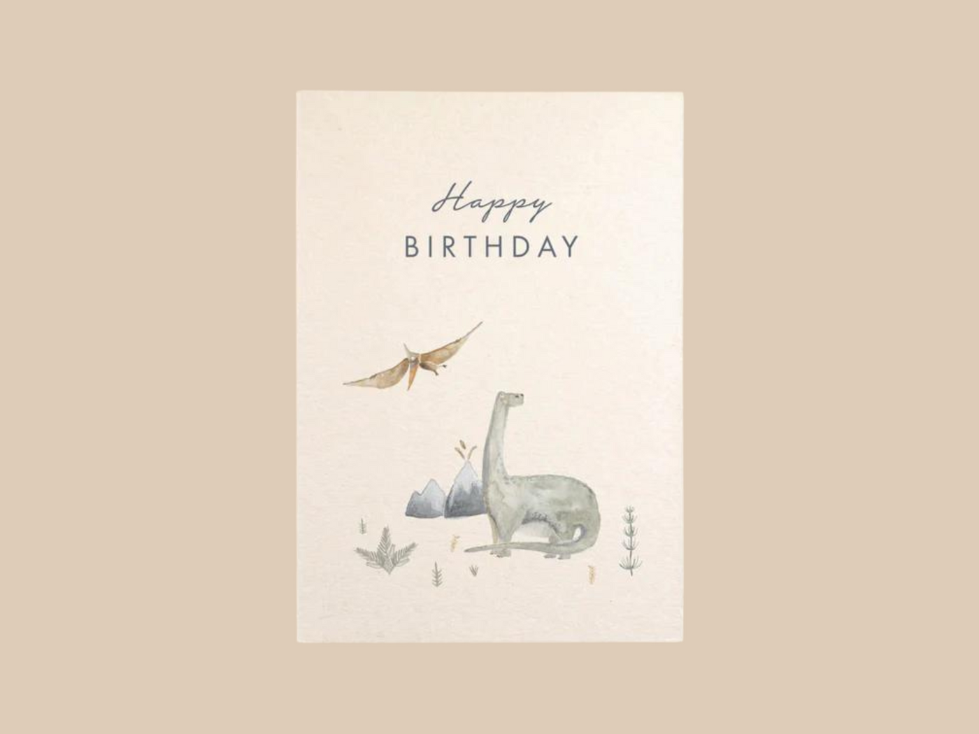 Postkarte Dino "Happy Birthday"