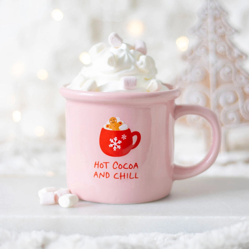 Weihnachtstasse "Hot Cocoa and Chill"