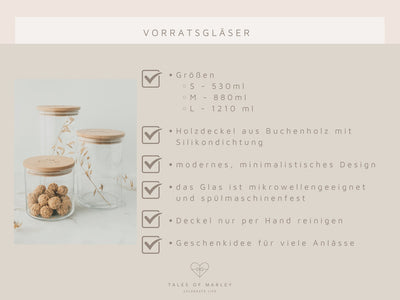 Vorratsglas Blumenranke