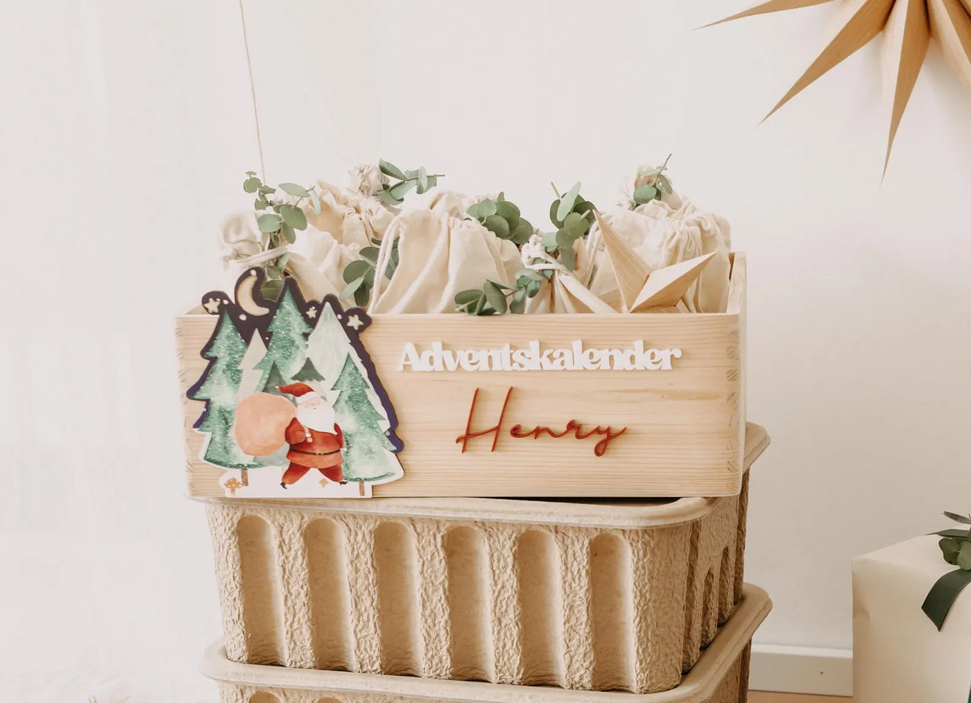 Adventskiste als Adventskalender