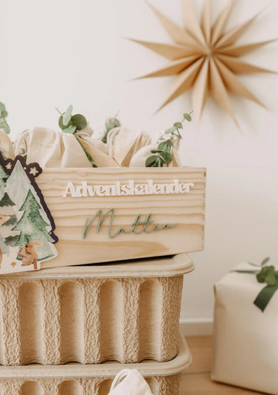 Adventskiste als Adventskalender