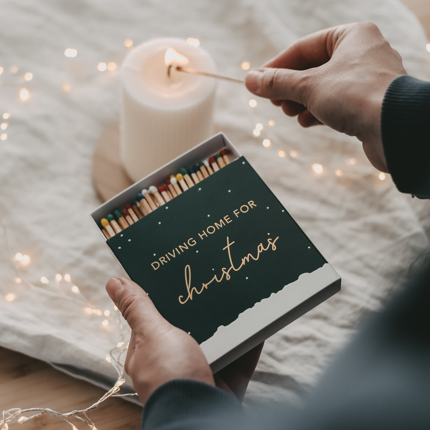 Streichhölzer Christmas Car - Driving home for Christmas