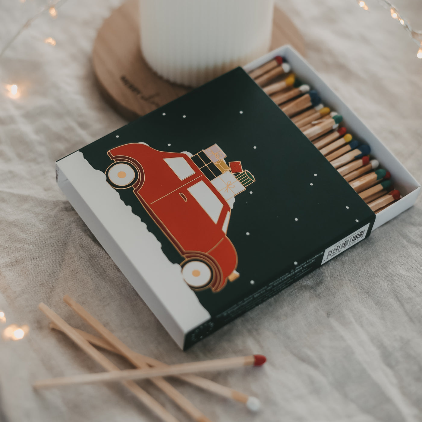 Streichhölzer Christmas Car - Driving home for Christmas