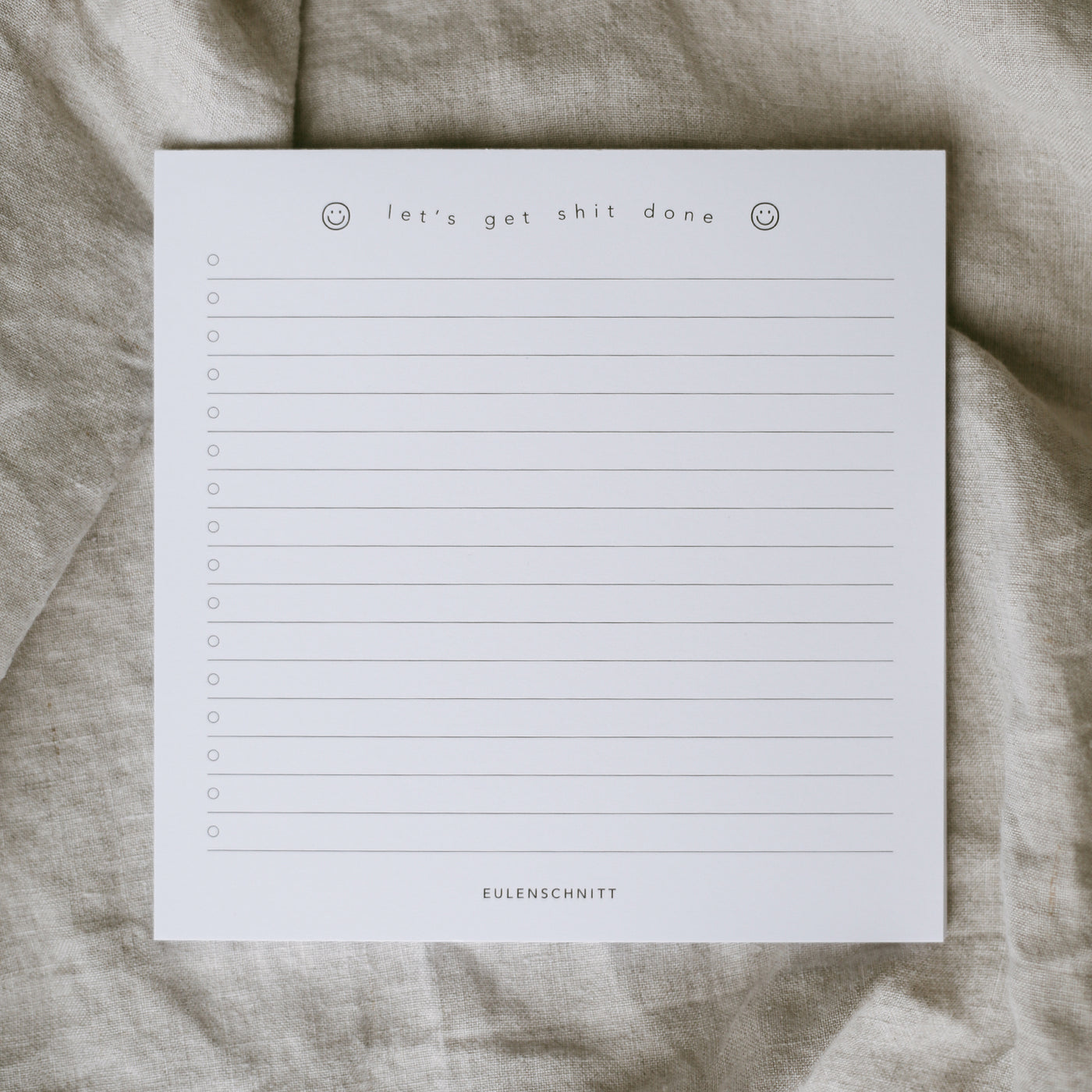 Notizblock "Let´s get shit done"