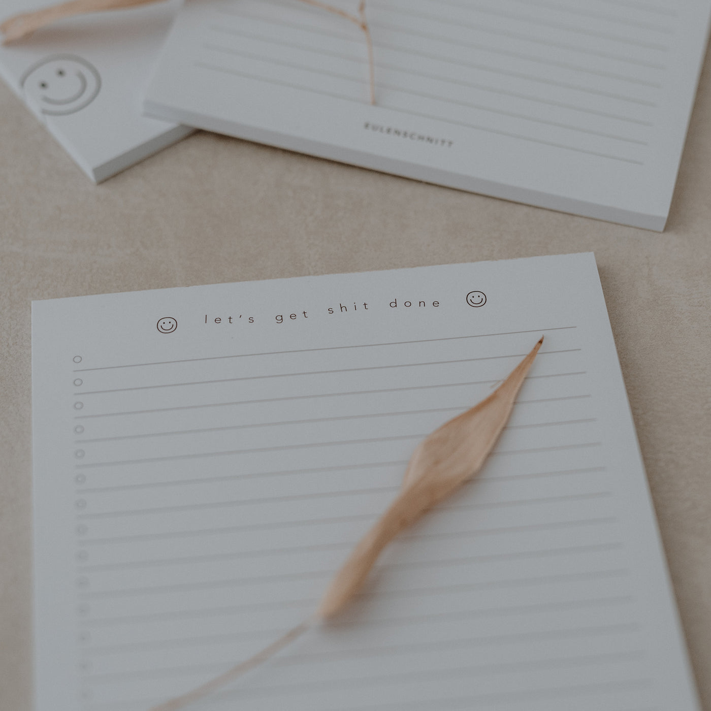 Notizblock "Let´s get shit done"