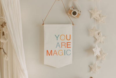 Wimpel aus Stoff "you are magic"