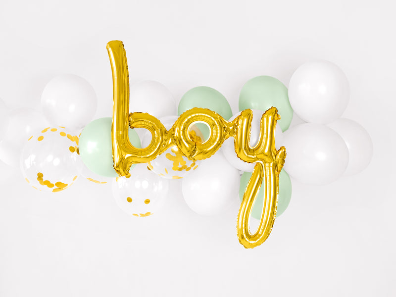 Folienluftballon Boy in gold