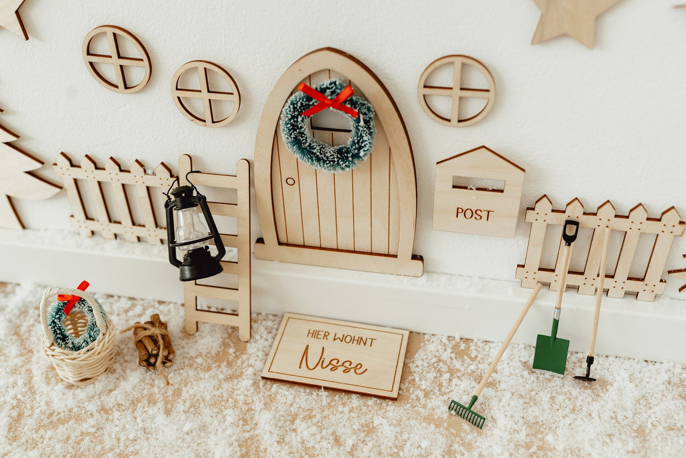 Ansicht des personalisierten Wichtelsets Haus & Hof