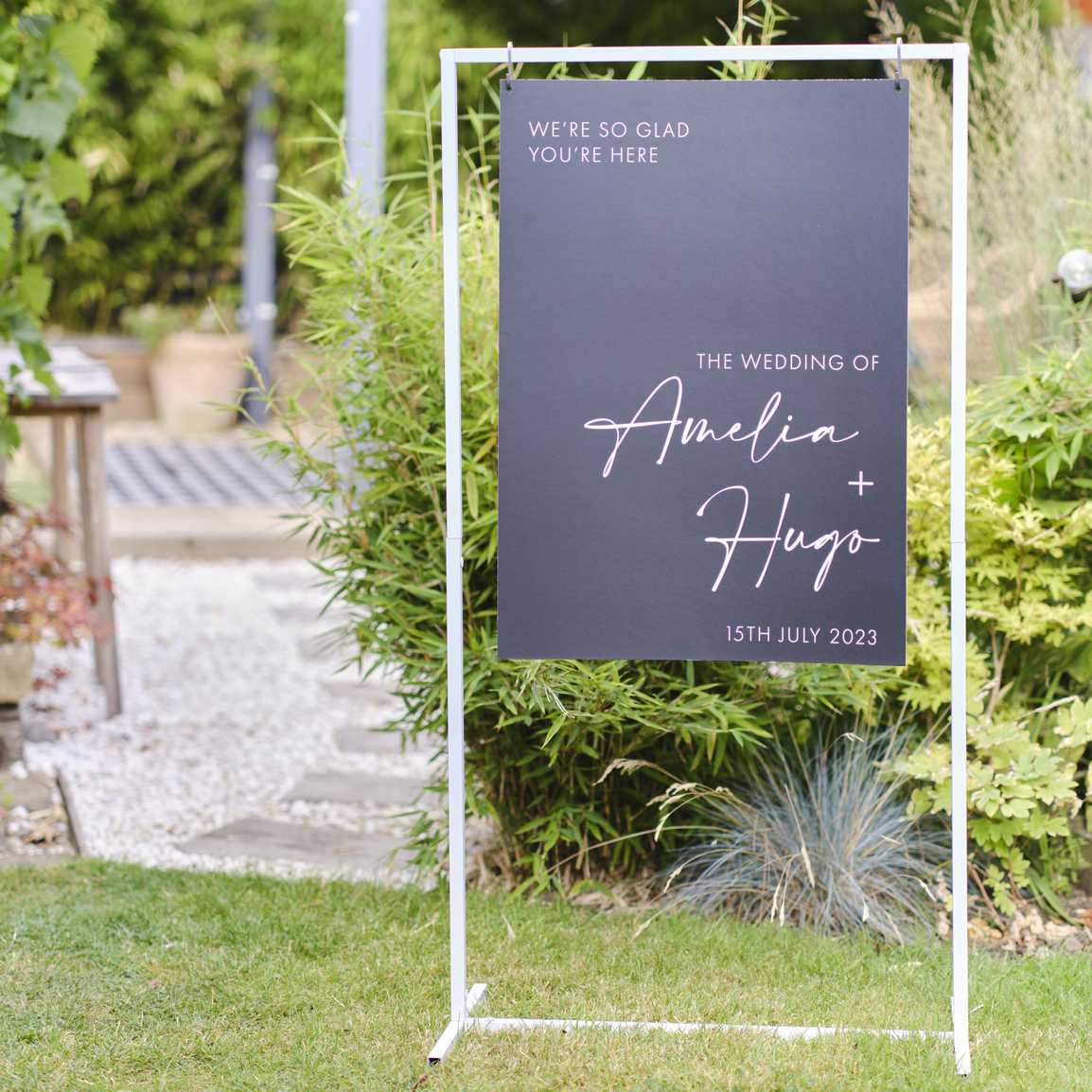 Ständer Willkommensschilder Hochzeit