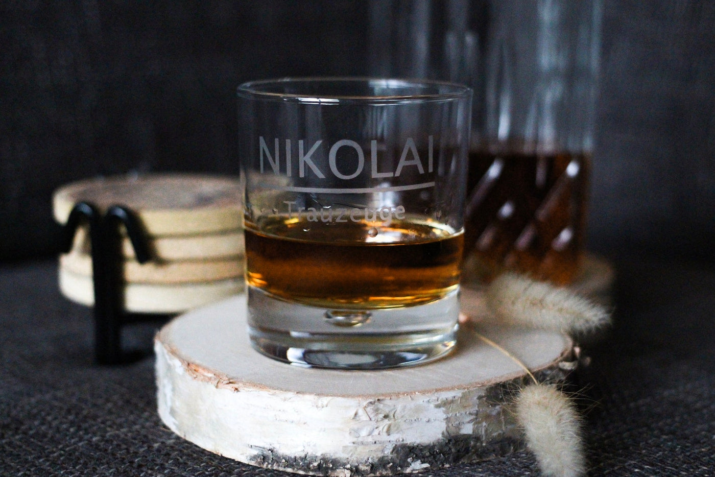 Whiskeyglas mit Name & Titel