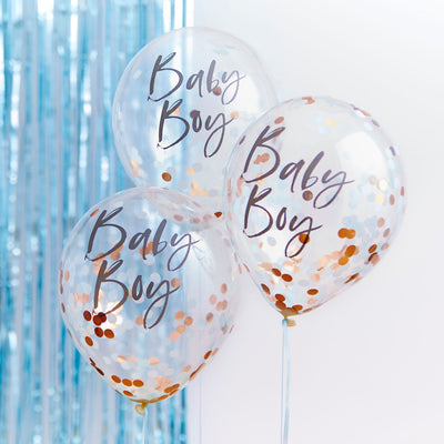 Konfetti-Luftballon "Baby Boy"