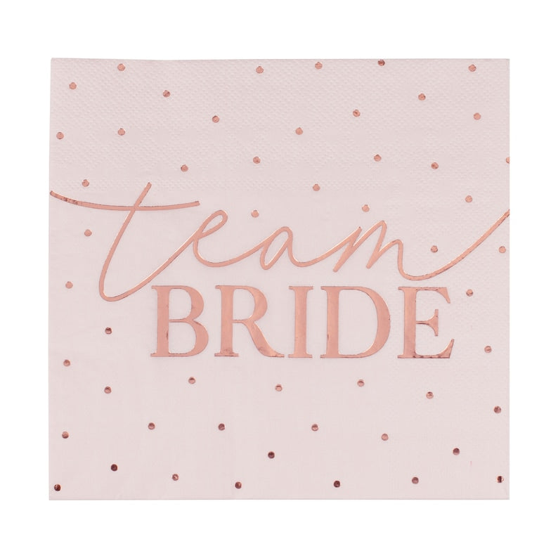 Team Bride Servietten - blush