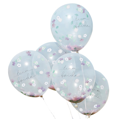 Team Bride Luftballons (5 Stk.) - Boho